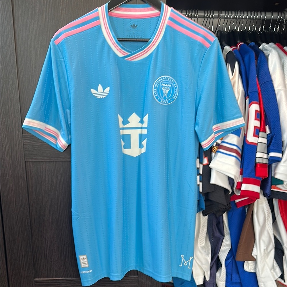 Lionel Messi Inter Miami CF adidas Originals 2025 Third Authentic Jersey - Blue